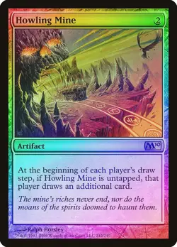 Howling Mine FOIL Magic 2010 / M10 NM Artifact Rare MAGIC MTG - Image 1