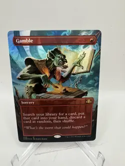 WotC Dominaria Remastered Gamble (Borderless) (R) (Foil) NM - Image 1