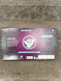 Pokemon Vaporeon VMAX Premium Collection Kit Promo Full Art Booster Sealed - Image 2