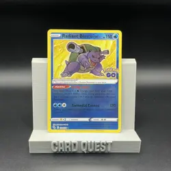 Pokemon TCG Radiant Blastoise 018/078 Pokemon Go Radiant Rare NM - Image 1