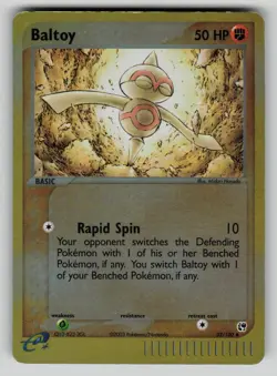 Baltoy 32/100 Sandstorm Pokemon Reverse Holo MP - Image 1