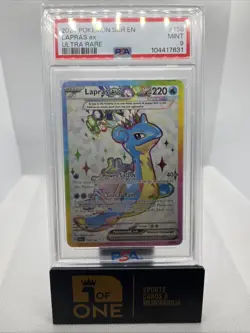 2024 Pokemon - SCR EN - Ultra Rare - PSA 9 - Lapras Ex - Image 1