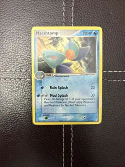 Pokemon TCG - Marshtomp - 24/100 - EX Crystal Guardians - MP Rare (2006) - Image 1