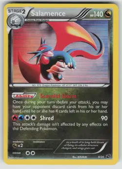 Salamence 8/20 Holo Rare Dragon Vault Pokemon Lightly Played - Image 1