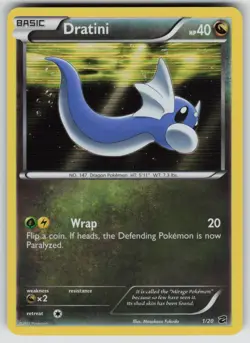 Dratini 1/20 Holo Rare Dragon Vault Pokemon Lightly Played - Image 1
