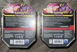 X2 Pokemon Mega Gengar ex Tim Mega Evolution Moonlit Night NEW SEALED Lot Of 2 - Image 2