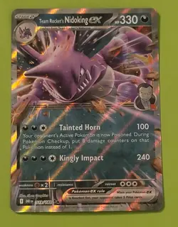 Pokemon SV10: Destined Rivals Team Rocket's Nidoking ex #119/182 - Image 1