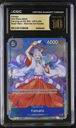 Carrying On His Will #OP13-054 Yamato (Alternate Art) CGC PRISTINE 10 - Image 1