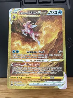Pokemon Palkia VSTAR Card Origin Forme, GG67/GG70, Crown Zenith - Image 1