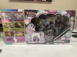 Pokemon Galarian Rapidash V Box + Promo Card and sealed packs 820650100512 - Image 1