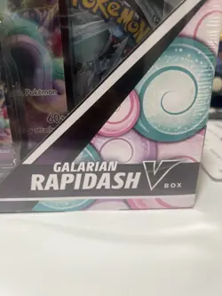 Pokemon Galarian Rapidash V Box + Promo Card and sealed packs 820650100512 - Image 3