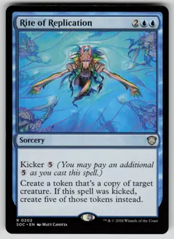 Rite of Replication Rare Commander: Secrets of Strixhaven 202 MTG Near Mint 2026 - Image 1