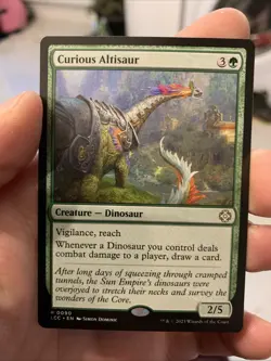 Curious Altisaur LCI LCC 0090 90 Lost Caverns of Ixalan Dinosaur Commander MTG - Image 1