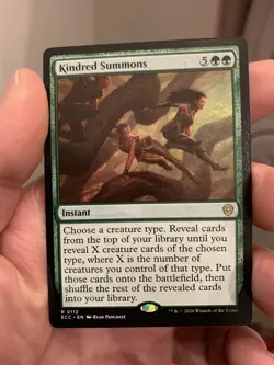 Kindred Summons MTG [Lorwyn Eclipsed Commander] Near Mint - Image 1