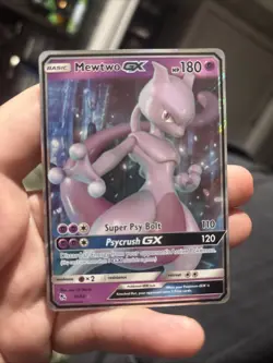 Mewtwo GX 31/68 Hidden Fates Set ULTRA RARE Pokemon Card Mint - Image 1