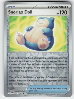 Snorlax Doll 175/182 Uncommon Paradox Rift Pokemon Reverse Holo Near Mint - Image 1