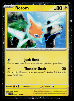 ROTOM 070/198 COSMOS HOLO SCARLET AND VIOLET POKEMON TCG - Image 1