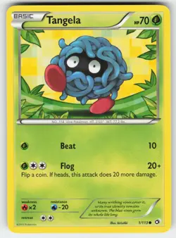 Tangela 1/113 Common Legendary Treasures Pokemon Near Mint - Image 1