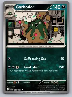 Garbodor 060/086 Uncommon White Flare Pokemon Near Mint - Image 1