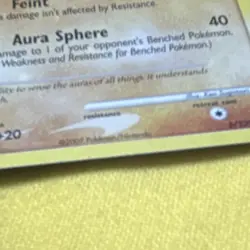 Pokemon Lucario 8/130 Diamond & Pearl Rare Holo Stage 1 90 HP Feint Aura Sphere - Image 2