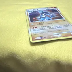 Pokemon Lucario 8/130 Diamond & Pearl Rare Holo Stage 1 90 HP Feint Aura Sphere - Image 3