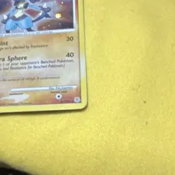 Pokemon Lucario 8/130 Diamond & Pearl Rare Holo Stage 1 90 HP Feint Aura Sphere - Image 5