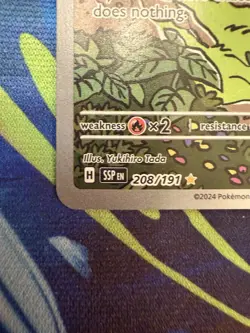 Pokemon TCG Alolan Dugtrio Illustration Rare Holo Sv08 Surging Sparks 208/191 - Image 3