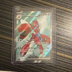 Pokemon TCG Scizor EX Temporal Forces Ultra Rare Full Art 195/162 - Image 1