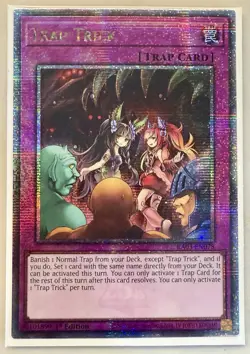 Trap Trick 1st Edition Quarter Century Secret Rare RA03-EN078 Yu-Gi-Oh! - Image 1