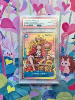 2024 ONE PIECE PROMOS CONVENTION EXCLUSIVE #043 MONKEY D. LUFFY PSA 10 - Image 1