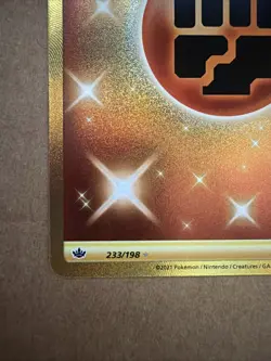 Fighting Energy 233/198 Gold Secret Rare 2021 Pokemon Chilling Rare Card - Image 3
