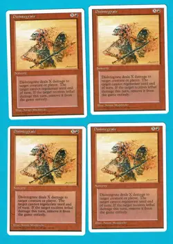 MTG 4x (NM) DISINTEGRATE 4th Fourth Edition SORCERY Magic the Gathering WOTC - Image 1