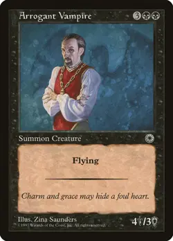 Arrogant Vampire (079) Portal POR MTG Magic - Image 1