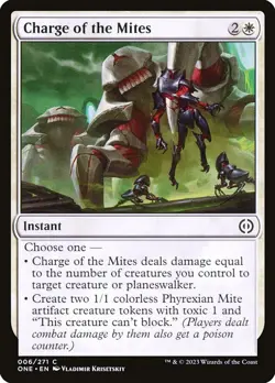 Charge of the Mites (006) Phyrexia: All Will Be One ONE MTG Magic - Image 1