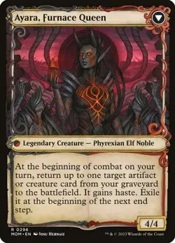 Ayara, Widow of the Realm // Ayara, Furnace Queen Showcase MOM MTG - Image 2