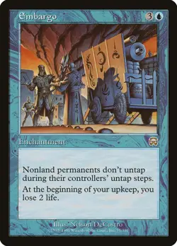 Embargo (077) Mercadian Masques MMQ MTG Magic - Image 1