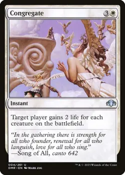 Congregate (004) Dominaria Remastered DMR MTG Magic - Image 1