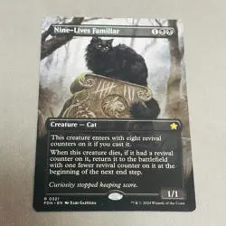 1 x Nine-Lives Familiar - Borderless - Foundations - NM-Mint - MTG - Image 1