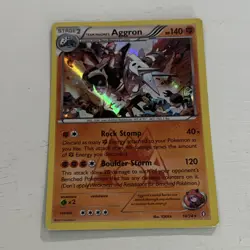Team Magma's Aggron 14/34 Double Crisis Holo Rare Holo English 2015 140HP - Image 1