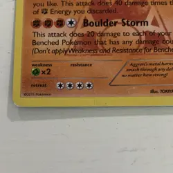 Team Magma's Aggron 14/34 Double Crisis Holo Rare Holo English 2015 140HP - Image 2
