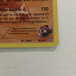 Team Magma's Aggron 14/34 Double Crisis Holo Rare Holo English 2015 140HP - Image 3
