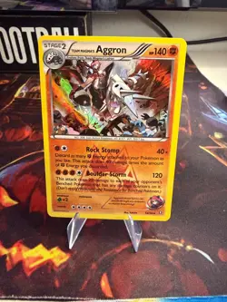 TEAM MAGMA'S AGGRON 14/34 DOUBLE CRISIS Holo Rare Pokemon - Image 1