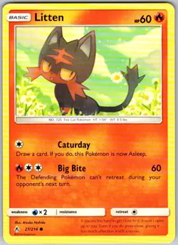 Litten 27/214 Common Unbroken Bonds Near Mint - Image 1