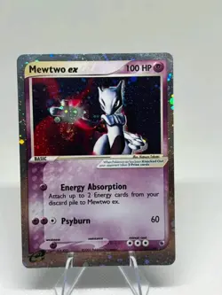 Pokemon Mewtwo ex Holo 101/109 Ruby and Sapphire DOUBLE SWIRL - INCREDIBLE COND - Image 1