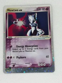 Pokemon Mewtwo ex Holo 101/109 Ruby and Sapphire DOUBLE SWIRL - INCREDIBLE COND - Image 4