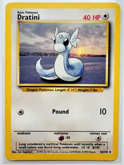 ✨ Dratini 26/102 Base Set Pokemon TCG - See Description - Image 2