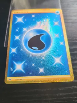 1x Pokemon TCG Water Energy 231/198 Secret Rare Chilling Reign Holo NM/M - Image 1