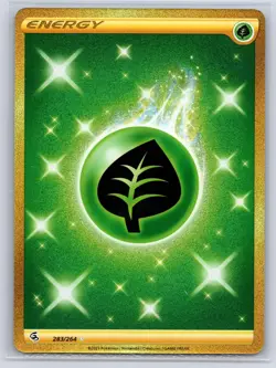 Grass Energy 283/264 Secret Rare Fusion Strike Pokemon Holo Near Mint - Image 1