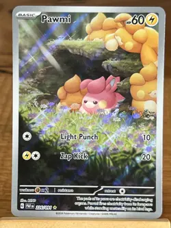 Pokemon TCG Pawmi 226/091 Paldean Fates Illustraion Rare - Image 1