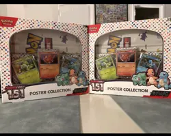 POKEMON TCG 151 SCARLET AND & VIOLET POSTER COLLECTION BOX FACTORY SEALED X2 - Image 1